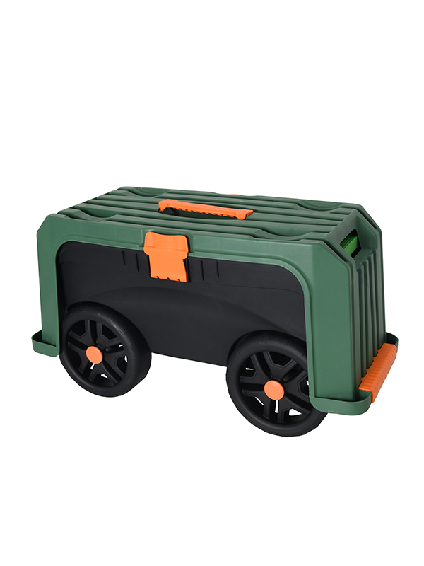 Plastic Garden Storage Cart with Kneeler-TG0007015